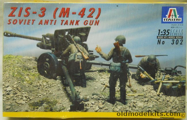 Italeri 1/35 ZIS-3 (M-42) Soviet Anti-Tank  Gun, 302 plastic model kit